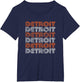 Detroit Michigan Retro Vintage Weathered