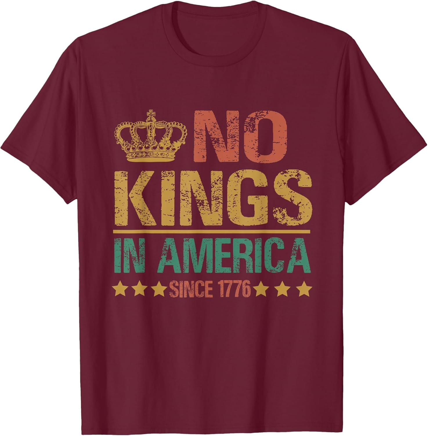 No Kings in America Since 1776 Anti-Trump Funny Political