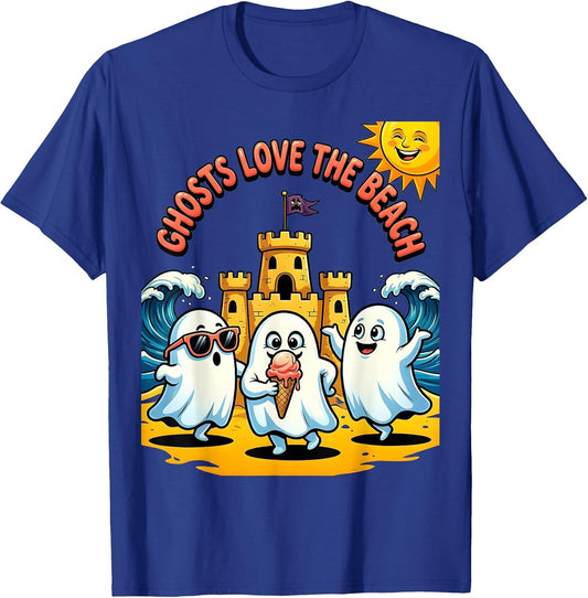 Ghosts Love The Beach Summerween Design