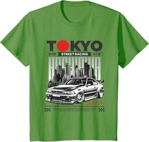 JDM Tokyo Japan Drift Race Car Tuning Retro Vintage Graphic