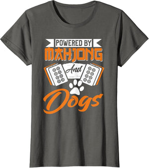 Mahjong Shirt Funny Dog Lover Chinese Game Mahjong Player