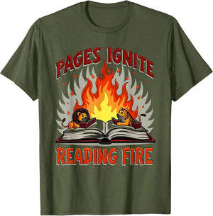 Pages Ignite Reading Fire Literary Design