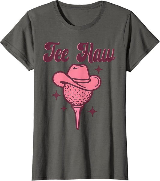 Western Haw Y'all Funny Golf Ball Cowgirl Southern Women