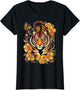 Black and Striped Tiger Funny Graphic