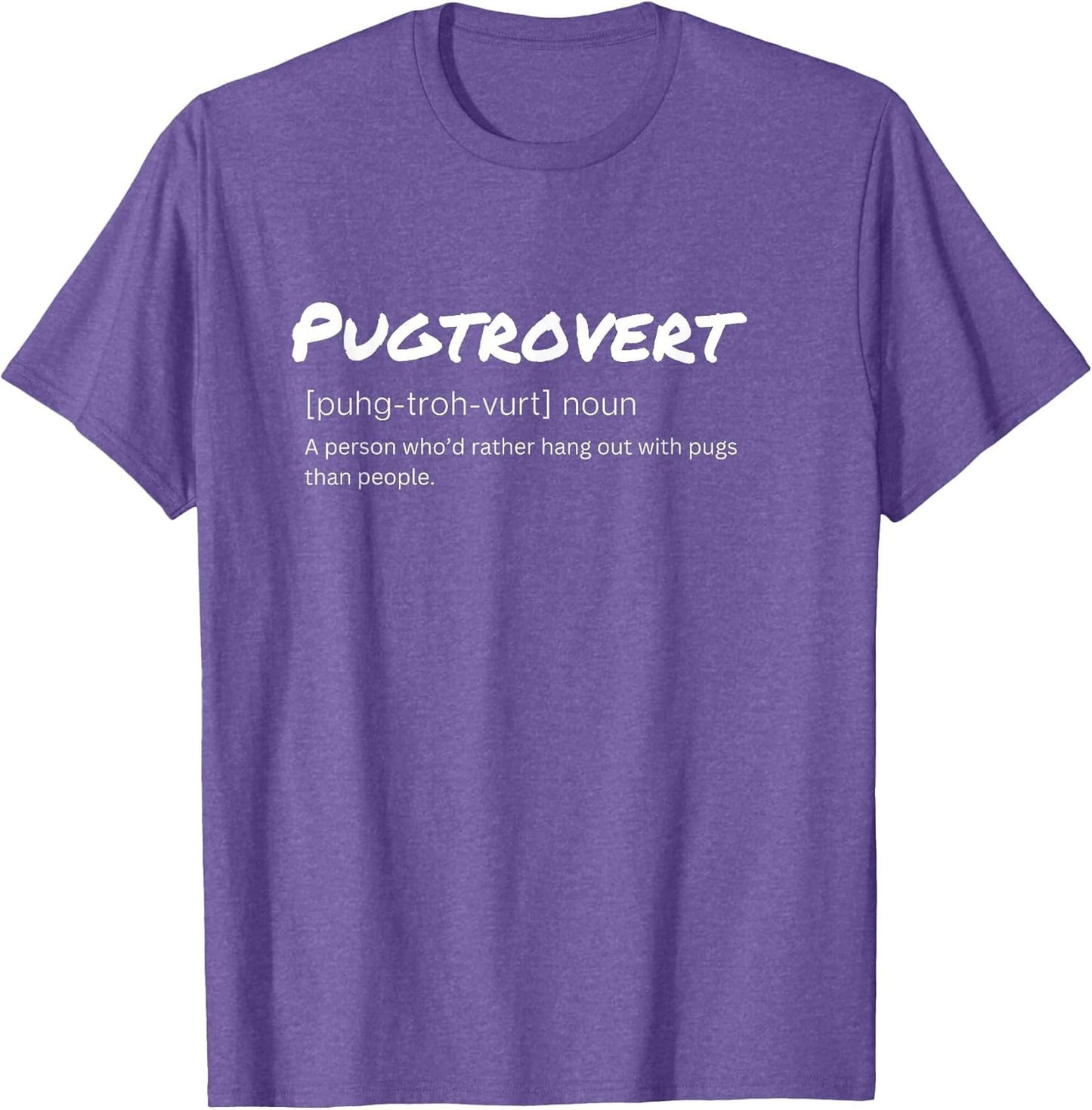 Pugtrovert Definition Outgoing Pug Humor for Dog Dads