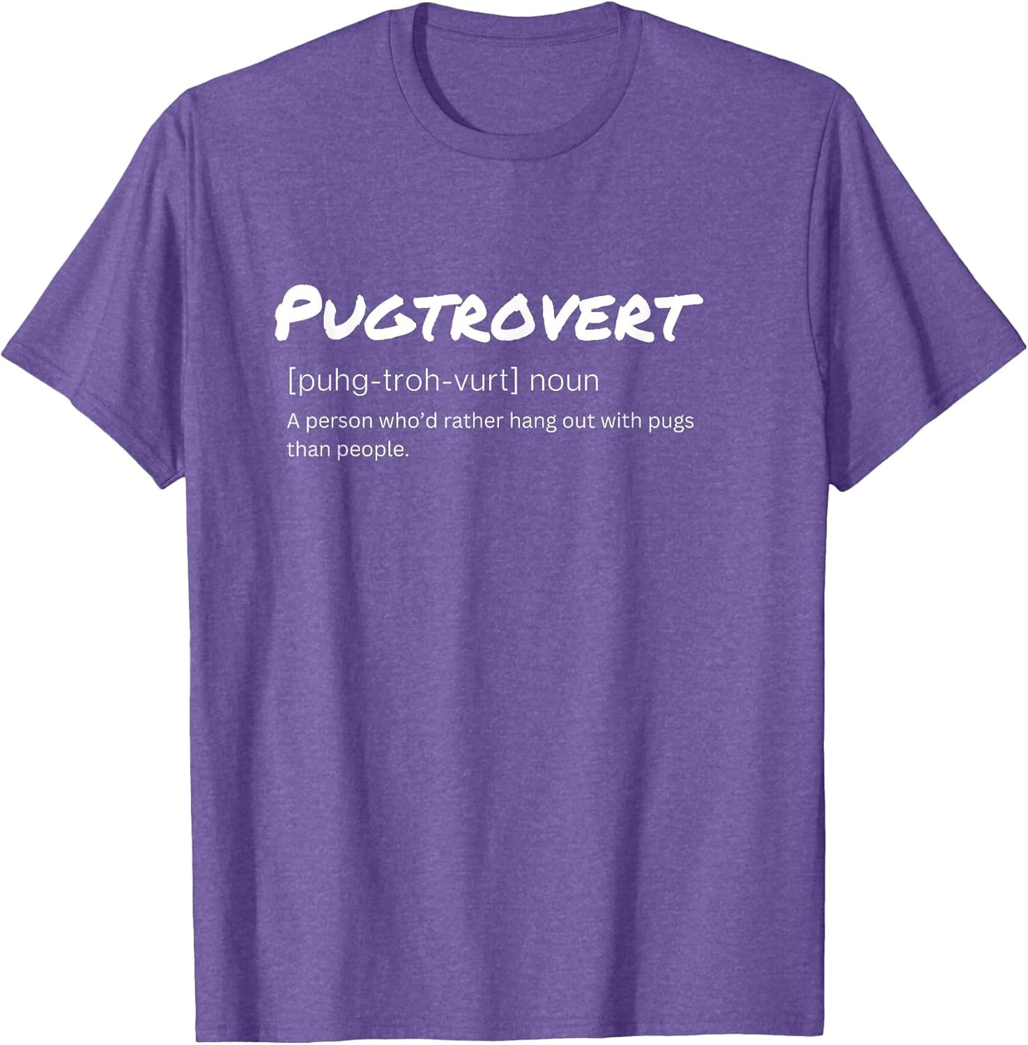 Pugtrovert Definition Outgoing Pug Humor for Dog Dads