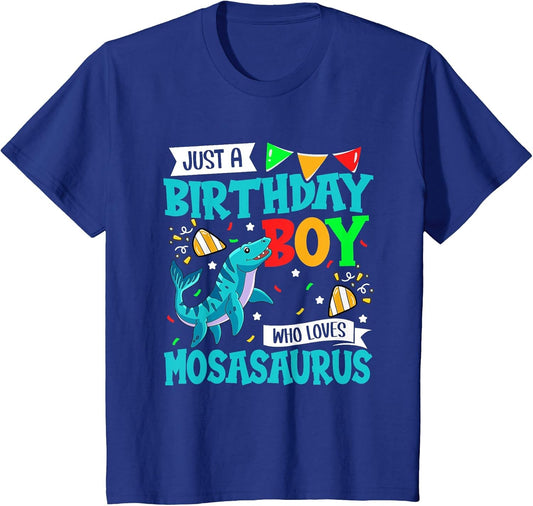 Kids Just A Birthday Boy Who Loves Mosasaurus Birthday