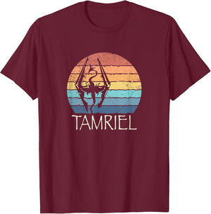 Akatosh: The Tamriel Elder Retro Sunset of The Scrolls Gamer