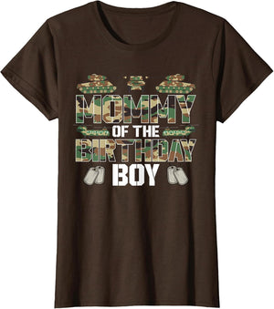 Mommy of The Birthday Boy Military Matching Army Theme