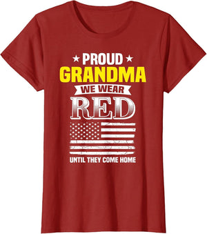 Proud Grandma of Deployed Grandson Red Friday Shirt