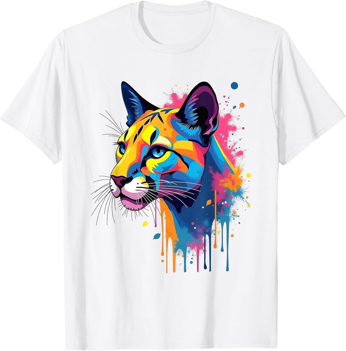 Puma Colorful Art Artwork Animal Motif Puma