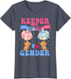 Keeper of The Gender Reveal Cute Bear Balloons Pink Or Blue