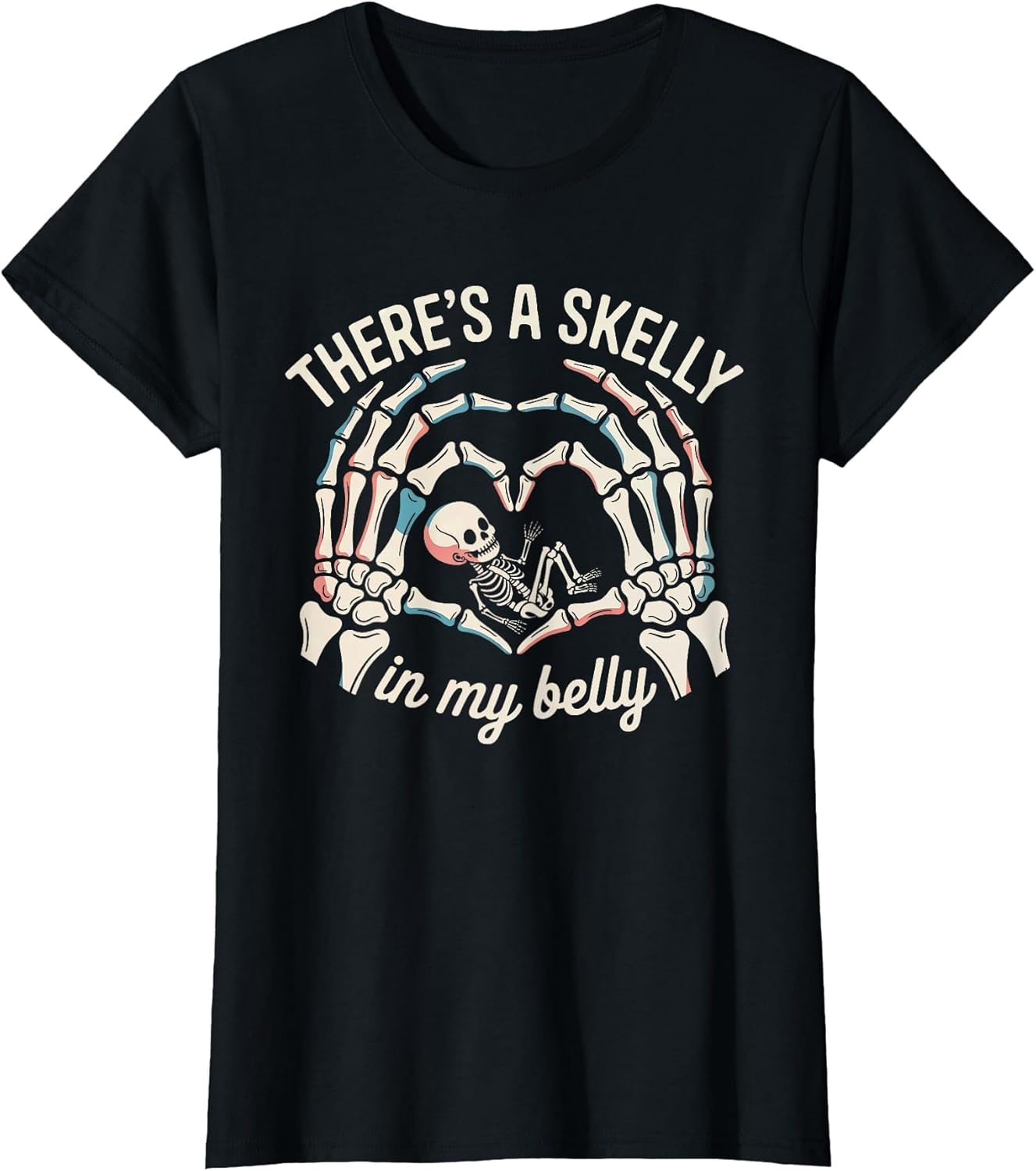Skeleton Pregnancy Halloween There's a Skelly in My Belly