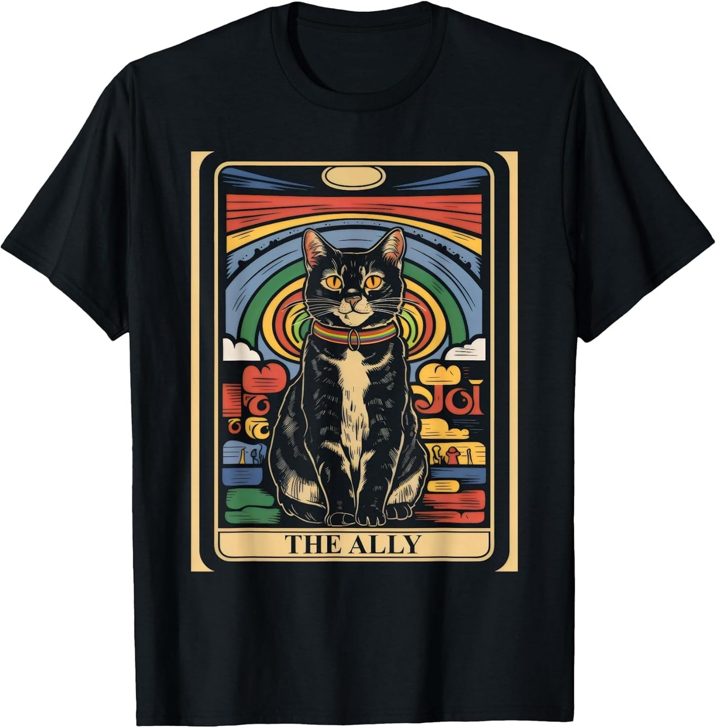 LGBTQ Pride Cat The Ally Tarot Card