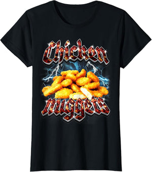 Bootleg Rap Funny Chicken Nuggets Vintage 90s Heavy Metal