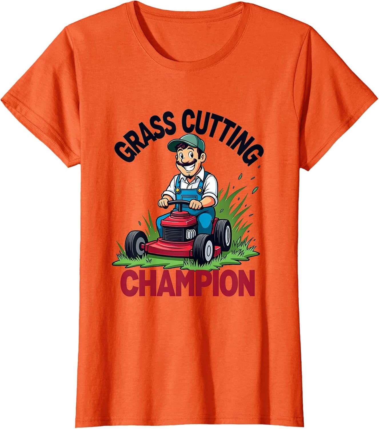 Grass Cutting Champion Weed Man Design