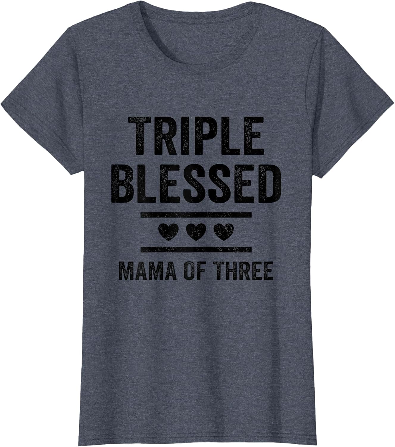 Triple Blessed Mama of Three Boys Girls Kids Blessed Mom