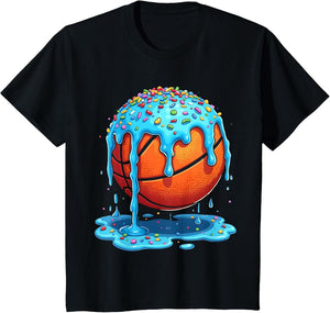 Basketball Drip Boys Girls Ice Cream Drip Sprinkles Summer