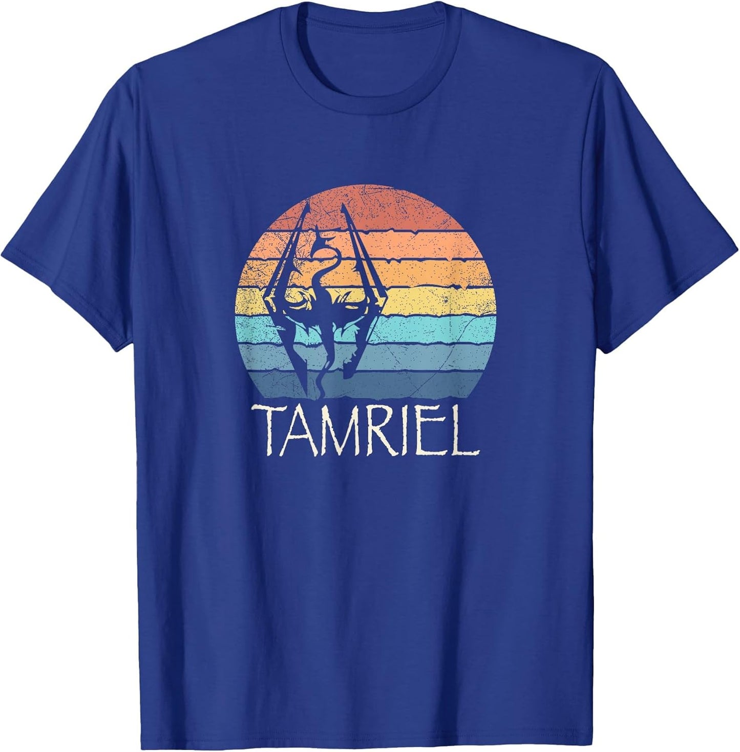 Akatosh: The Tamriel Elder Retro Sunset of The Scrolls Gamer