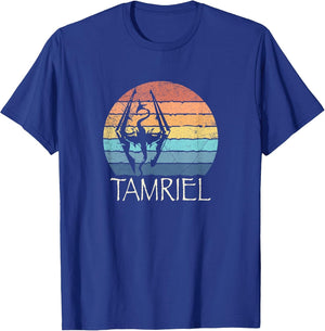 Akatosh: The Tamriel Elder Retro Sunset of The Scrolls Gamer