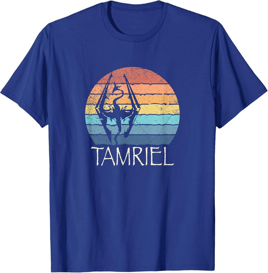 Akatosh: The Tamriel Elder Retro Sunset of The Scrolls Gamer