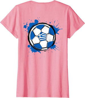 Splash Soccer Ball Greece Football Fans Jersey Greek Flag