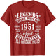 75th Birthday Shirt Vintage Born in 1951 75 Years Old B-Day