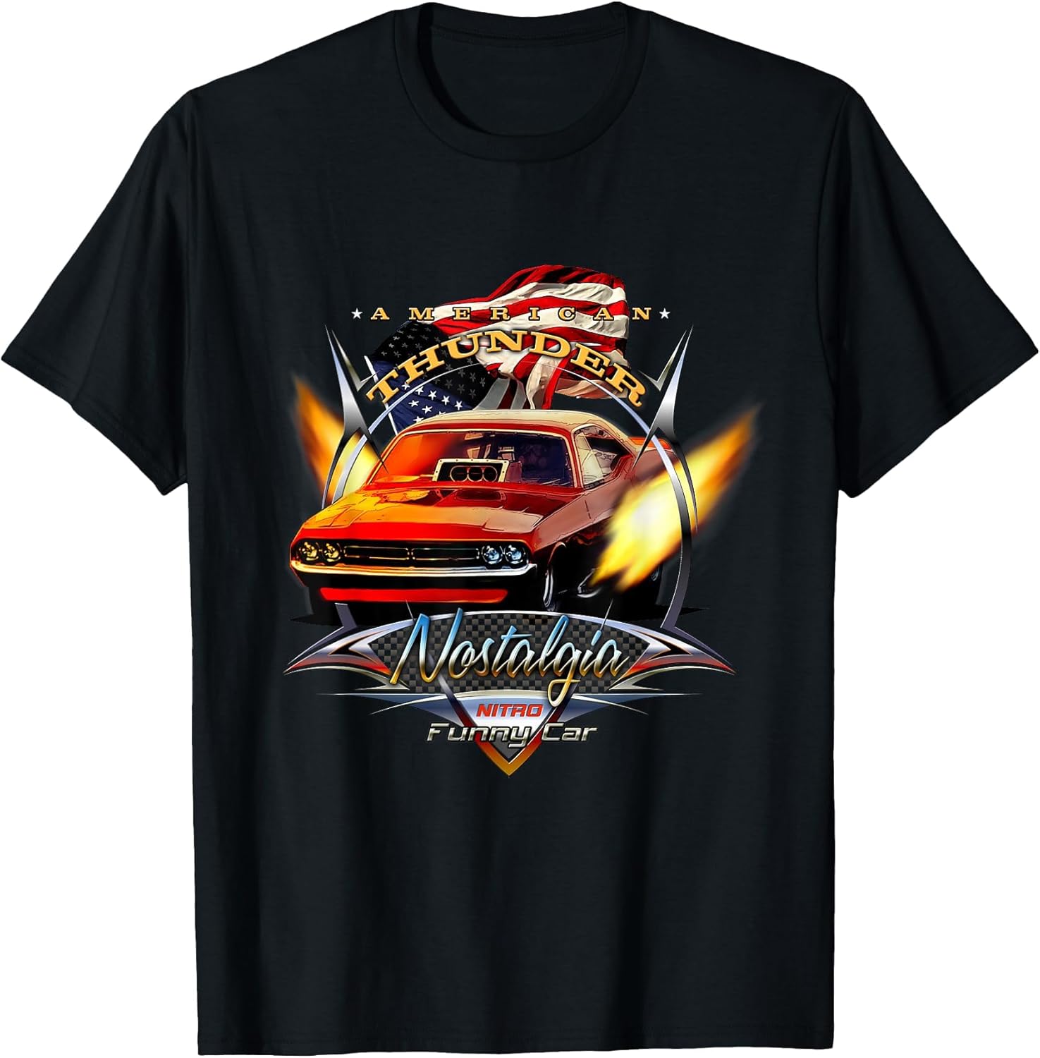 Nostalgia Funny Car American Drag Racing Shirt