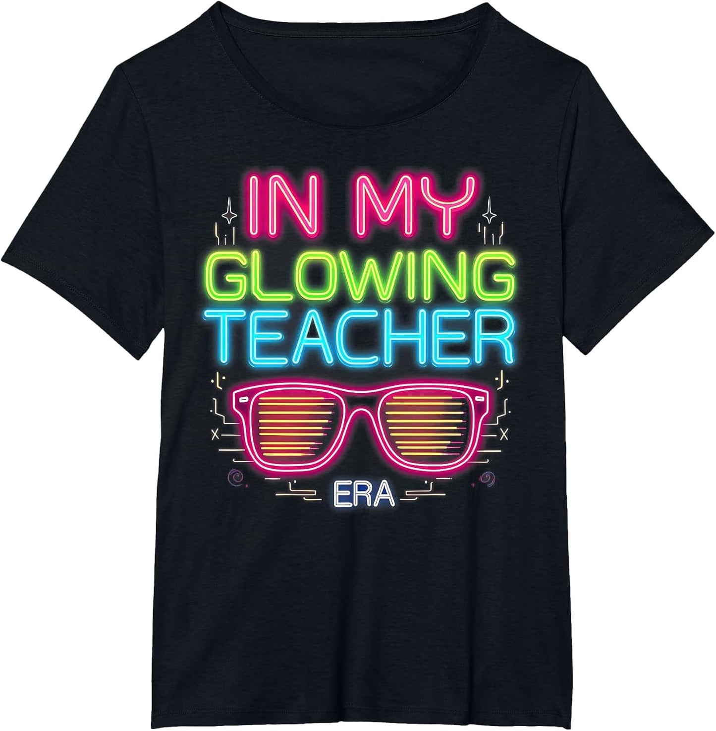 in My Glowing Teacher Era Groovy Colorful Bright
