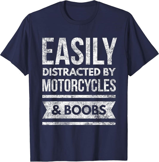 Motorcycles & Breasts Funny Rally Biker Motocross & Road
