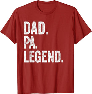 Dad Pa Legend - Vintage Distressed Bold Pa Graphic