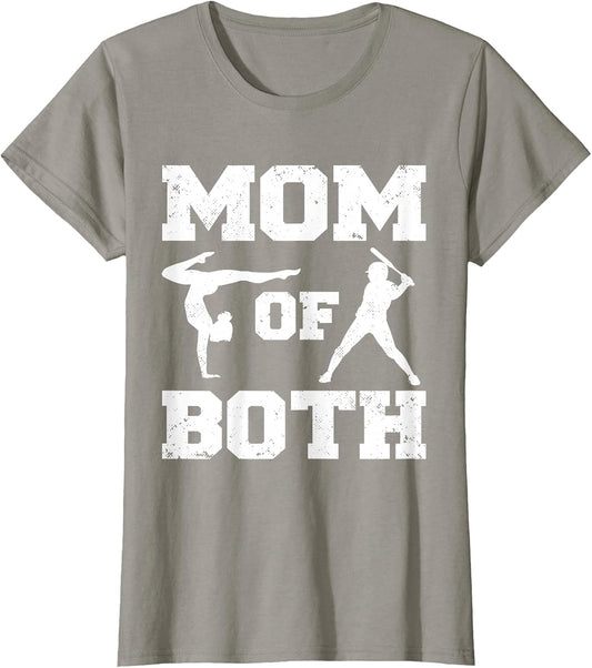 Mom of Both Funny Baseball Gymnastics Mom