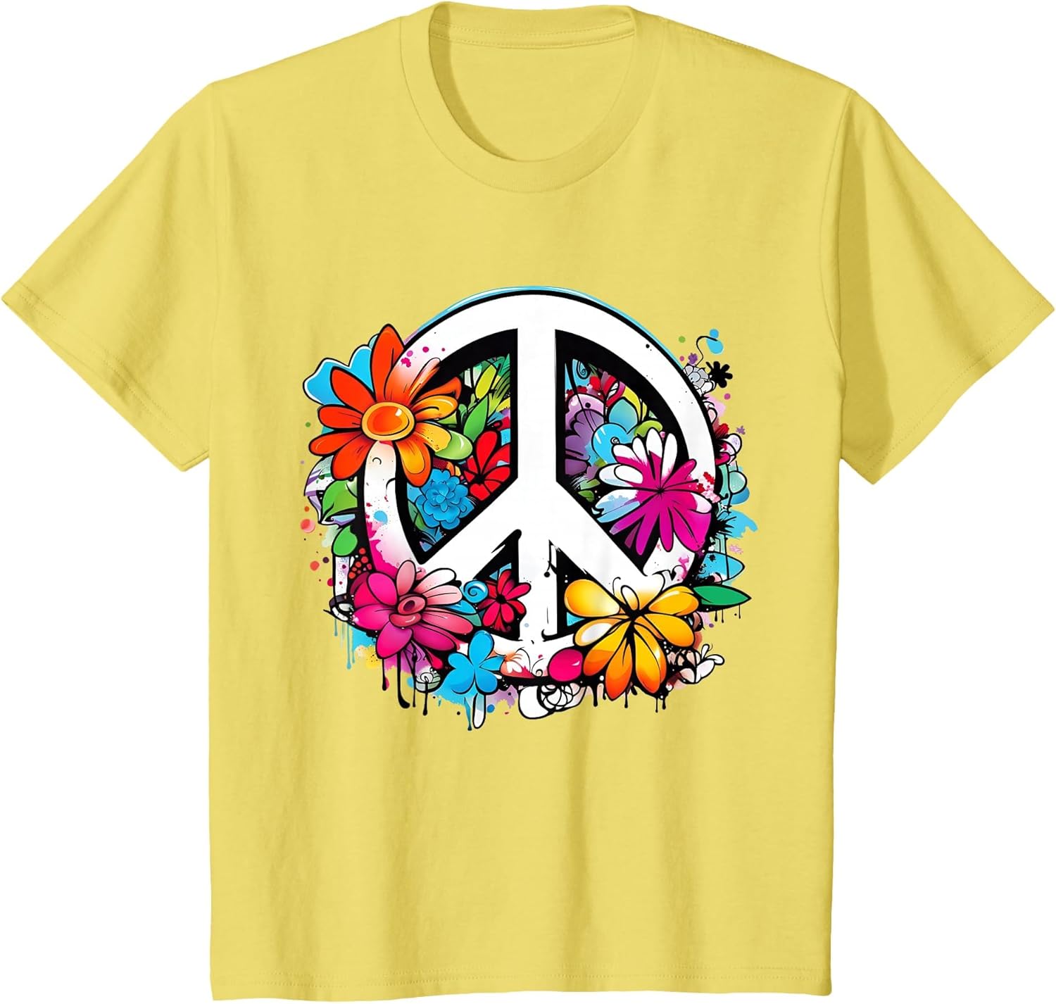 Peace Sign Symbol Flower Power Flowers 60s 70s