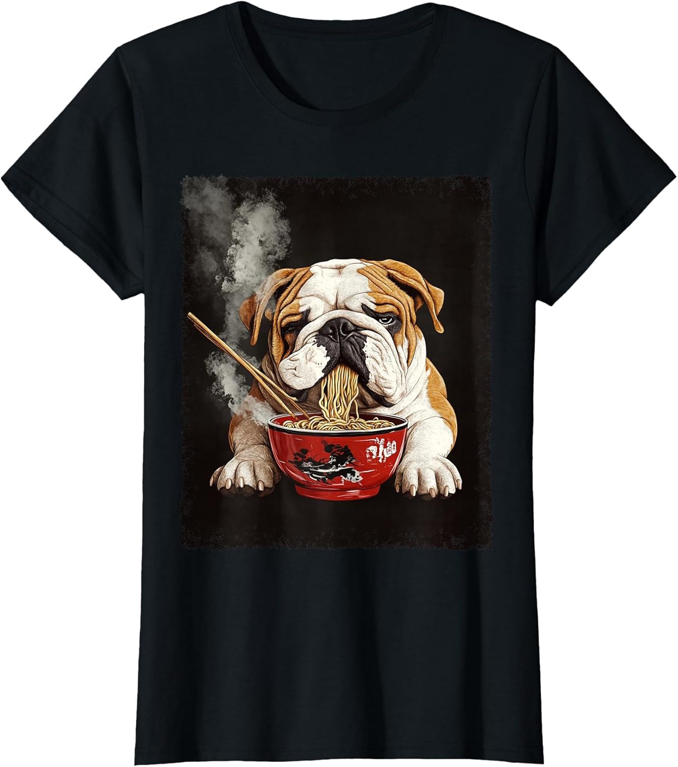English Bulldog Dog Ramen