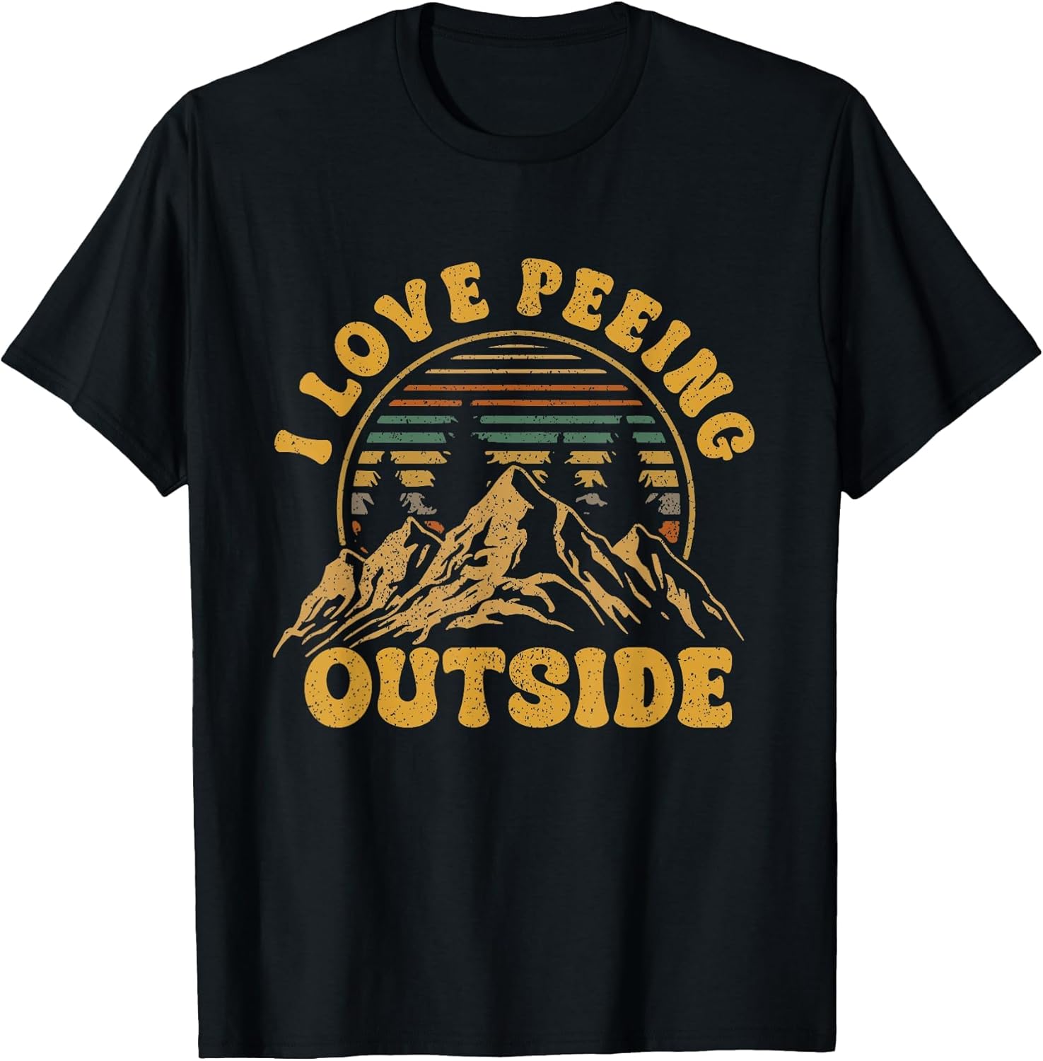I Love Peeing Outside Funny Camping Shirts Hiking