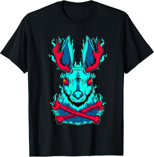 Death Metal Rabbit Scary Evil Goth Gothic Punk Occult Bunny