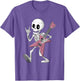 Skeleton Skull Guitar Rock On Heavy Devil Horns Music
