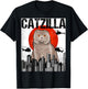 Funny Vintage Japanese Catzilla Scottish Fold Cat