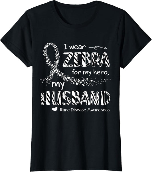 I Wear Zebra for Husband Rare Disease Awareness