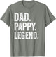 Dad Pappy Legend - Vintage Distressed Bold Pappy Graphic