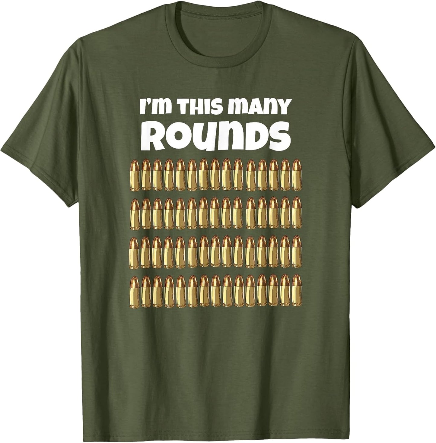 I'm This Many Rounds Funny 60th Birthday for Gun Lover