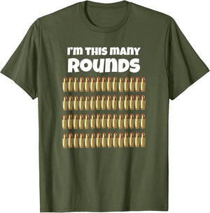 I'm This Many Rounds Funny 60th Birthday for Gun Lover