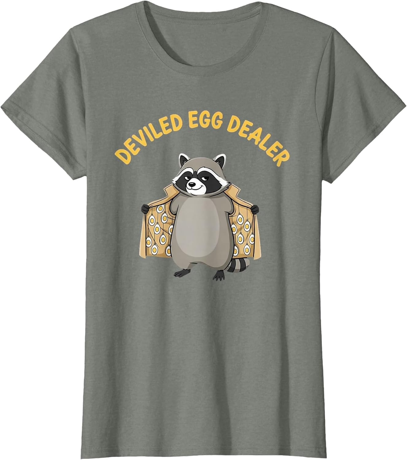 Funny Raccoon Deviled Egg Dealer Trench Coat