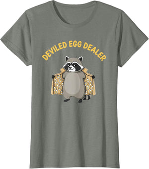 Funny Raccoon Deviled Egg Dealer Trench Coat
