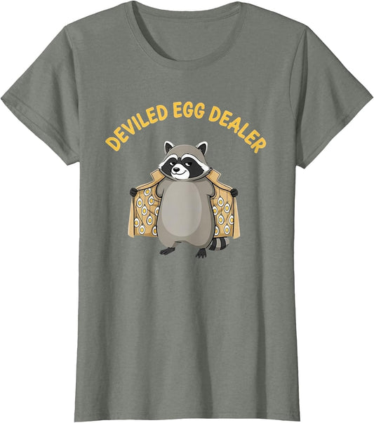 Funny Raccoon Deviled Egg Dealer Trench Coat
