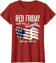 On Friday We Wear Red Friday for My Daughter Deployment Gift