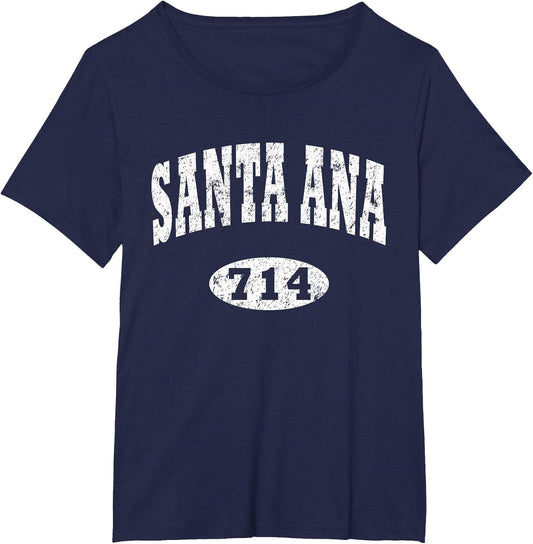 Santa Ana Shirt. Vintage California Area Code 714
