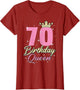 Women's Birthday Queen 70th Birthday Queen