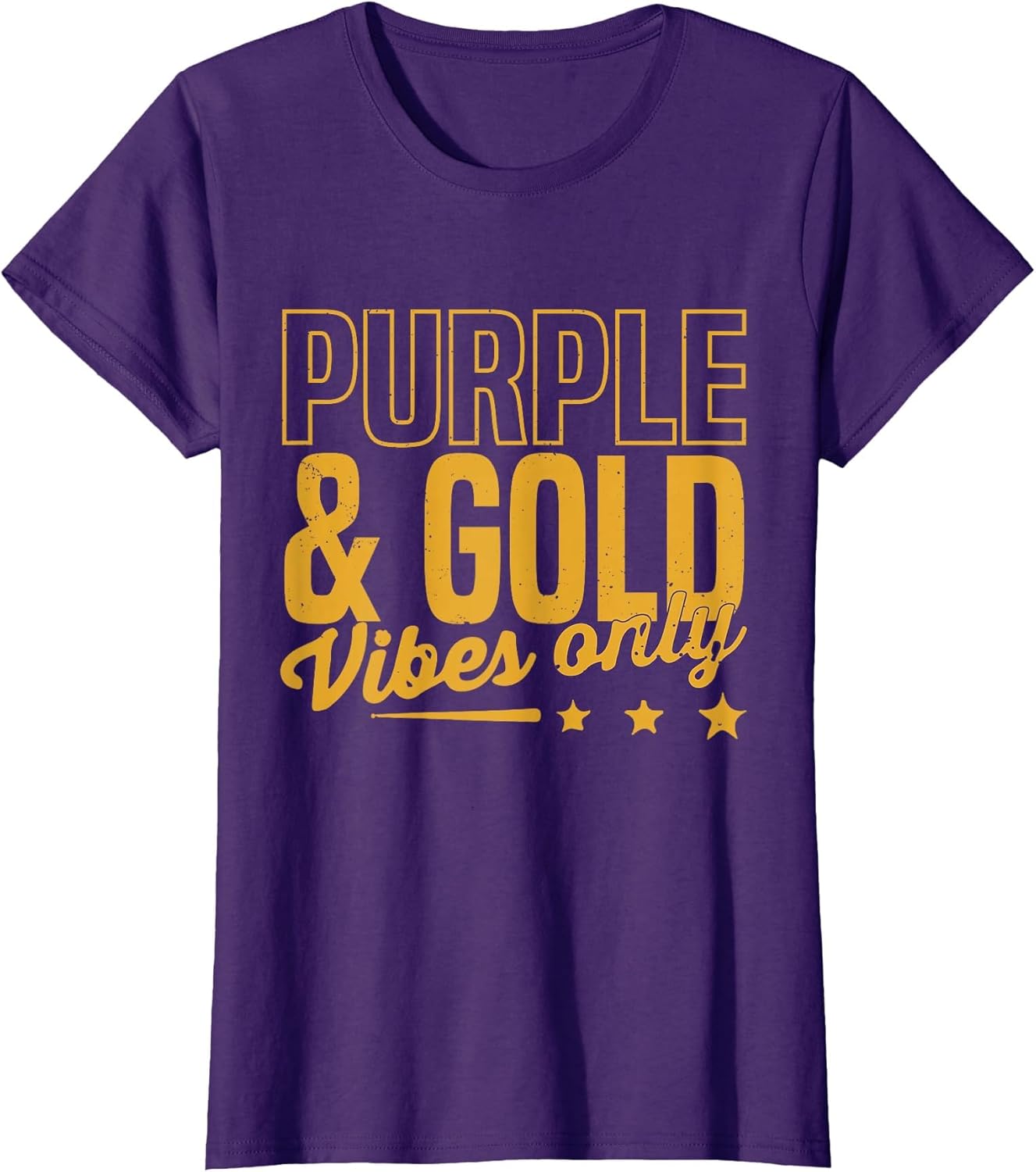 Purple and Gold Vibes Only Game Day for High School Football