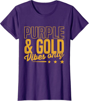 Purple and Gold Vibes Only Game Day for High School Football